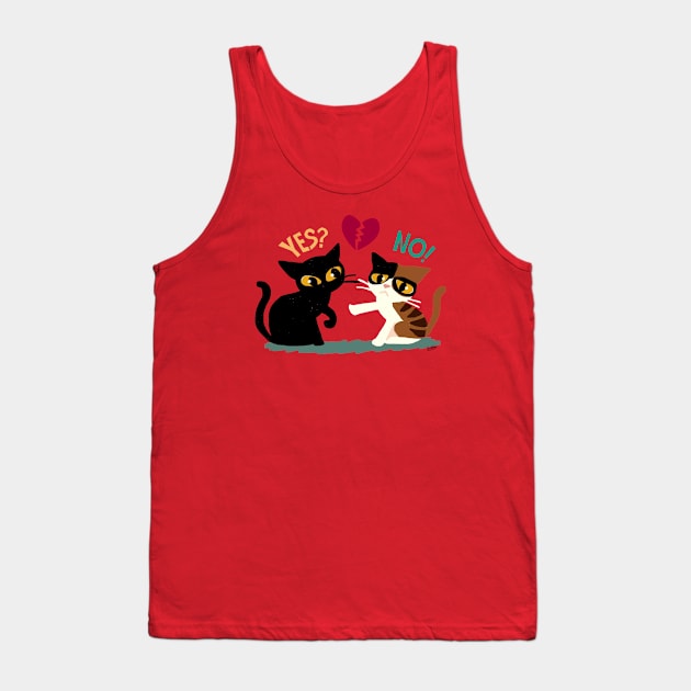 Yes or no Tank Top by BATKEI